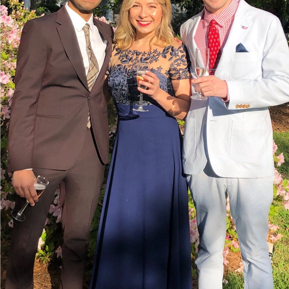 Women’s blue gown